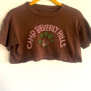 Vintage collectible “Camp Beverly Hills” crop top
